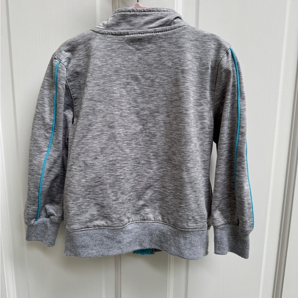 Batman 3T Girls Gray & Blue Superhero Zip Up Athletic Jacket - Picture 7 of 7
